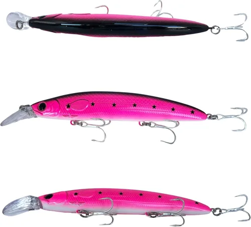 Miniatura 7 de Battlestar 115 Jerkbait–Flotación Lenta, Lanzamiento Largo, Señuelo de Pesca de Acción Realista para Agua Salada y Agua Dulce – Ideal para Fletán