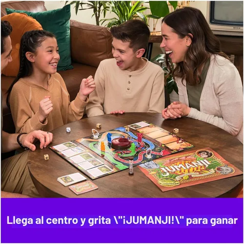 Miniatura 6 de Spin Master Games, Edición del 30º Aniversario de Jumanji, El Clásico Juego de Mesa de Aventura Familiar Basado en la Película de Acción y Comedia