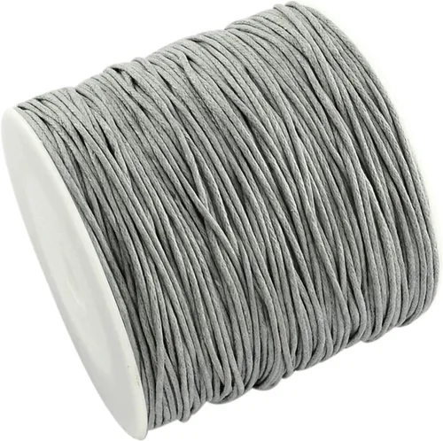 Miniatura 18 de Cordón de algodón encerado de 100 yardas, hilo de algodón trenzado naranja oscuro, cuerda de cuentas trenzada, cuerda para collar, pulsera, collar