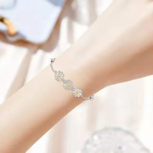 Miniatura 3 de Palpitate Pulseras de plata de ley 925 para mujeres y niñas, joyería de regalo de cadena ajustable