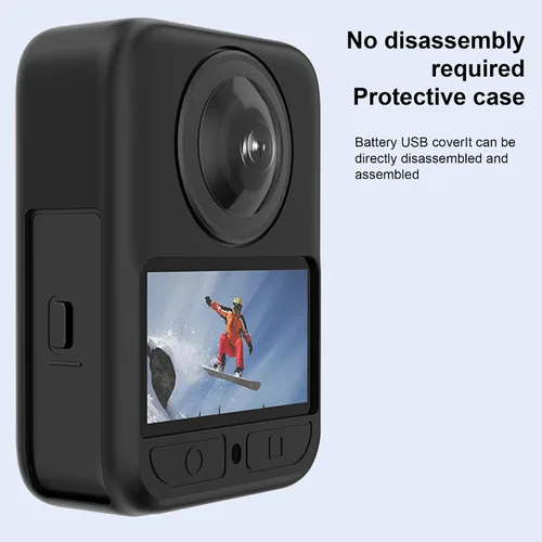 Miniatura 7 de Funda de silicona para DJJ Osmo 360 con protector de pantalla (paquete de 3), color negro para DJJ Osmo 360