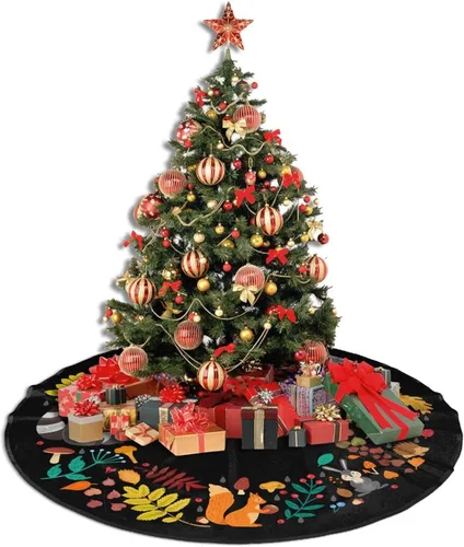 Miniatura 4 de Corona de bosque de hongos gótico para árbol de Navidad, hermosa para adornos de fiesta de Navidad, accesorio de decoración de vacaciones, 36