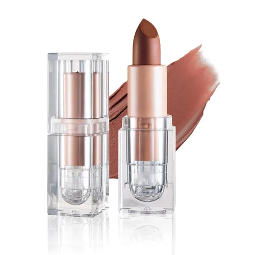 Miniatura 10 de IONSGAKO Lápiz labial mate nude aterciopelado, brillo de labios, no se decolora, no se pega a la copa, lápiz labial color nude, tinte de labios