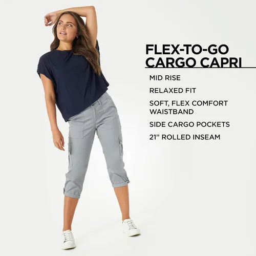 Miniatura 6 de Lee Ultra Lux Comfort con pantalón capri tipo cargo flexible para mujer