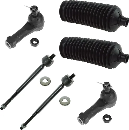 Miniatura 94 de TRQ Kit de dirección interior y exterior para lado del conductor y del pasajero delantero, con cremallera de dirección y fuelle de piñón compatible