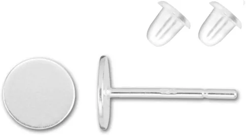 Miniatura 6 de Adabele - 20 piezas de pendientes de plata esterlina chapada en oro amarillo real, 0.028 in, pin de 0.12 pulgadas, pegamento pequeño en disco