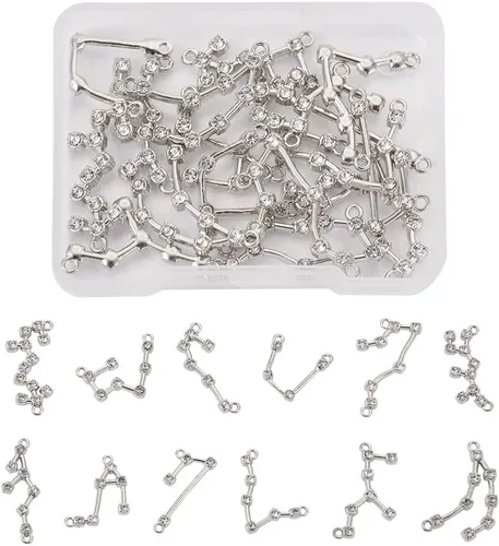 Miniatura 2 de Mega Pet Dijes de doce constelaciones para hacer joyas de bricolaje