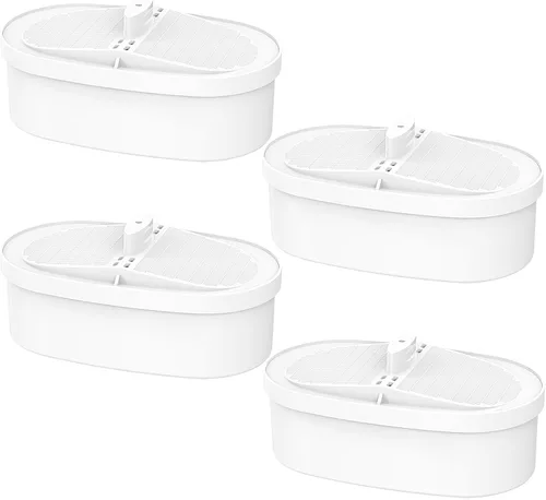 Paquete de 4 filtros de repuesto Waterdrop® WD-PF-01A Plus, reduce PFOA/PFOS, cloro, compatible con filtros de repuesto para jarras Waterdrop®, dura