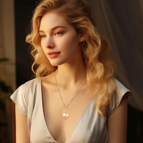 Miniatura 7 de Eusense Collar con medallón que sostiene imágenes de plata de ley 925 con medallón de fotos para mujeres y hombres, dorado