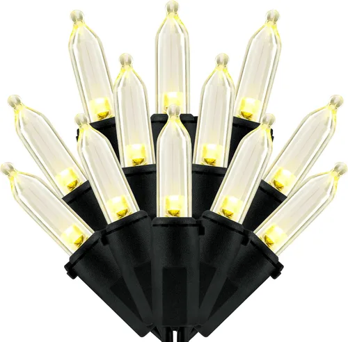 Miniatura 15 de 200 unidades de luces de Navidad LED de color blanco cálido, 66 pies de alambre blanco con certificación UL, juego de luces de cadena de calidad