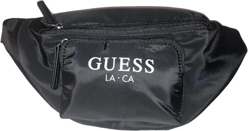 Miniatura 2 de GUESS Factory Riñonera con cinta con logotipo, Negro