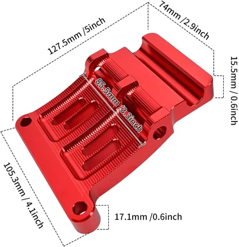 Miniatura 2 de Canitu Kit de soporte de bastidor, soporte de marco de aluminio Billet de alta resistencia, soportes de clavija trasera para bicicleta, adaptador