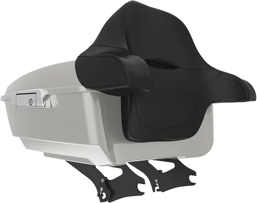 Miniatura 153 de King Tour Pack para Harley Alpine Green, cierre de paquete turístico, portaequipajes superior, soporte de montaje negro, placa de metal para Harley