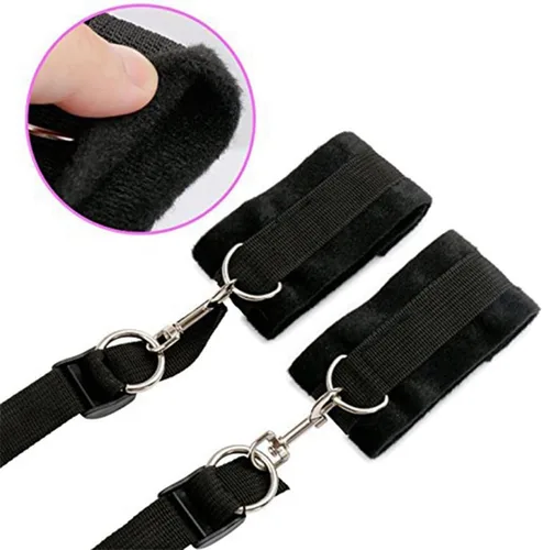 Miniatura 6 de Kit sexual para parejas debajo de la cama King, correas y restricciones sexis ajustables para amarrar debajo del colchón para parejas adultas