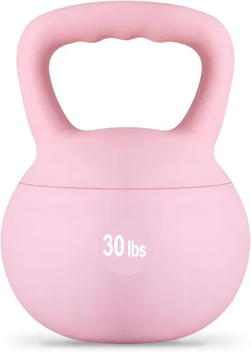Miniatura 15 de Pesas rusas suaves (5-30 libras), relleno de arena de hierro para gimnasio en casa, entrenamiento de fuerza y fitness, diseño a prueba de golpes