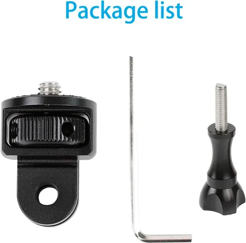 Miniatura 7 de PellKing Adaptador de 1/4 "con cabeza de tornillo de montaje de cámara, adaptador de conversión de trípode de aleación de aluminio CNC para Insta360
