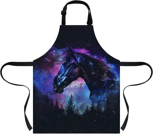 Miniatura 24 de doginthehole Delantal para niños con bolsillo para niños y niñas, delantales de chef ajustables con 2 bolsillos para cocinar, pintar