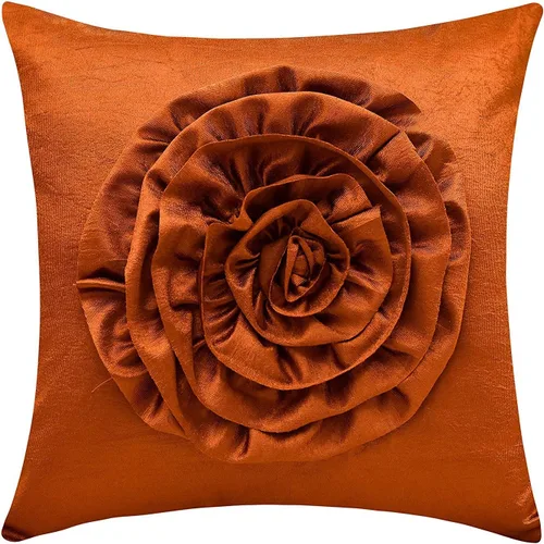 Miniatura 6 de Funda de almohada verde oliva (flor 3D, 12 x 12 pulgadas, paquete de 1)