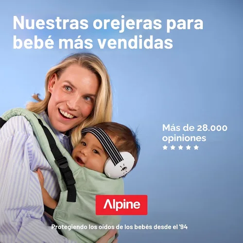 Miniatura 9 de Alpine Muffy Baby - Protección de oídos para bebés y niños pequeños de hasta 36 meses, certificado CE y ANSI, orejeras con reducción de ruido, Azul