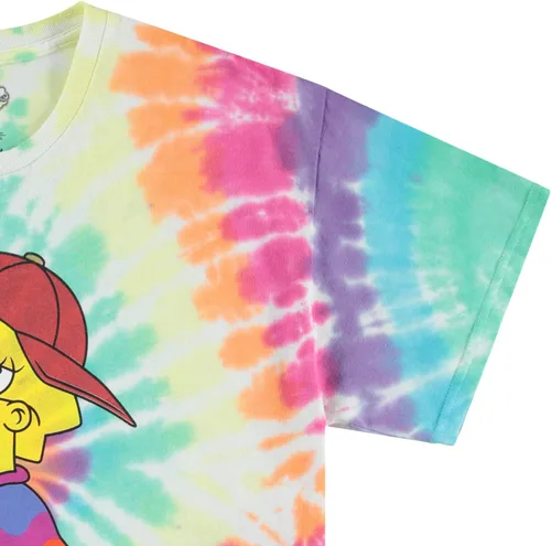 Miniatura 4 de The Simpsons Bart Simpson - Camisa clásica para hombre, Homer, Bart, Lisa, camiseta de teñido anudado