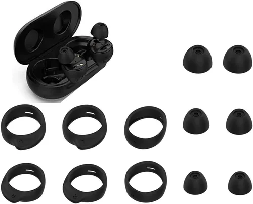Miniatura 2 de Zotech Juego de 6 pares de ganchos antideslizantes para Samsung Galaxy Buds, 3 pares de almohadillas de silicona S/M/L, 3 pares de ganchos