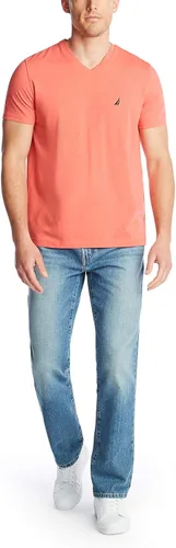 Miniatura 2 de Nautica Camiseta de manga corta con cuello en V para hombre, Gris