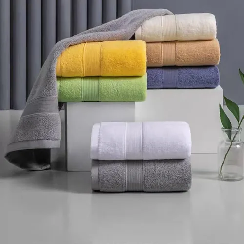 Miniatura 3 de JININQ 2 toallas de mano suaves 100% algodón de 13.4 x 29.5 pulgadas, juego de toallas faciales prémium para baño, gimnasio, hogar (azul)