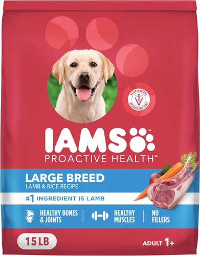 Miniatura 10 de IAMS Proactive Health - Alimento seco para perros adultos de raza grande, receta de cordero y arroz, bolsa de 40 libras