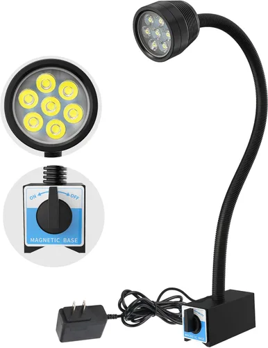 Miniatura 7 de Luz magnética, luces magnéticas de torno de 14 W, IP66 impermeable, luces de máquina LED de 1400 lúmenes para torno de iluminación, fresadora