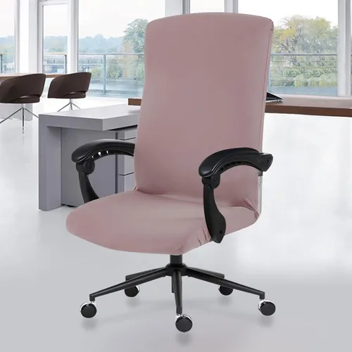 Miniatura 22 de Fundas elásticas para asiento de silla de oficina de escritorio - Funda universal de spandex para silla de computadora - Fundas removibles lavables