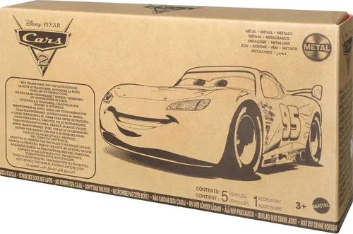 Miniatura 6 de Mattel Disney and Pixar Cars - Juego de 5 autos coleccionables de juguete y carrito de herramientas, inspirado en el Gran Premio Mundial de Cars 2