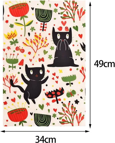 Miniatura 3 de Papel de transferencia de arcilla de cerámica para cerámica, papel de flor de vidrio para cerámica, gato