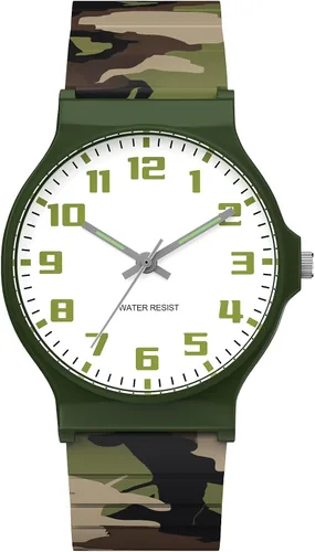 Miniatura 15 de Reloj analógico para niños y niñas, resistente al agua hasta 30M, reloj deportivo para niños, fácil de leer, con esfera fina, correa suave