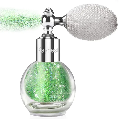 Miniatura 8 de Spray Iluminador Blanco Perla, Polvo Suelto de Brillo con Alto Brillo, Spray de Maquillaje para Cuerpo, Cara, Cabello, Laca con Purpurina de Larga