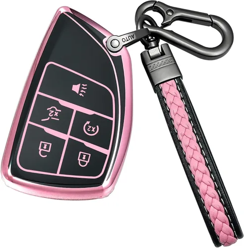 Miniatura 10 de Funda protectora para llavero Chevrolet de TPU, compatible con GMC Silverado 1500 Sierra 2023 2024 2025, 2500HD 3500HD, llave inteligente remota
