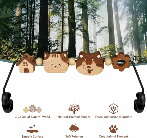 Miniatura 5 de iGRATENS Barra de juguete tridimensional Baby Bjorn Bouncer, juguete para gorila de bebé suave y feliz, fácil de colocar y quitar, juguetes