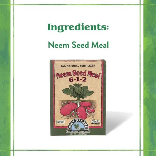 Miniatura 4 de Down To Earth. Alimento 100% natural para semillas de neem 5-1-2; fertilizante de 20 libras, 01312