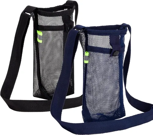 Tainehs Portador de Botella de Agua con Correa Ajustable para el Hombro - Bolsa de Botella para Playa y Deportes para Senderismo, Gimnasio,