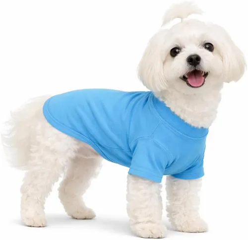 Miniatura 44 de Lovelonglong 2019 - Ropa para mascotas, Disfraces para Perro, Ropa Camisetas en blanco para Perros Grande Medianos Pequeños 100% Algodón 18