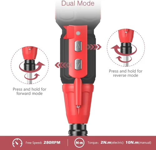 Miniatura 2 de LOFICOPER Kit de destornillador eléctrico inalámbrico, destornillador eléctrico recargable, mini destornillador eléctrico con 10 puntas, soporte