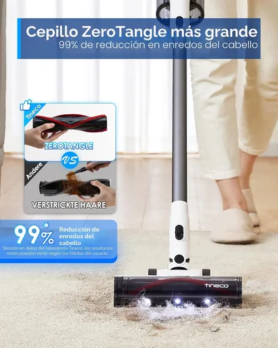 Miniatura 4 de Aspiradora inalámbrica de palo Tineco A30S, succión de 160W, tiempo de funcionamiento de 60 minutos, recipiente de polvo más grande de 1L, cepillo