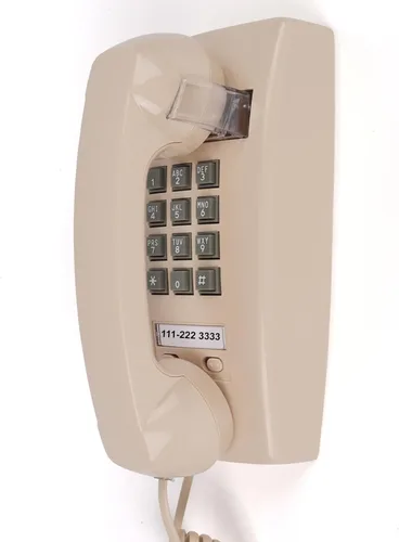 Miniatura 11 de Timbre de teléfono retro de pared para encendido/apagado, diseño clásico del teléfono 2544, teléfono vintage montado en la pared con base de metal