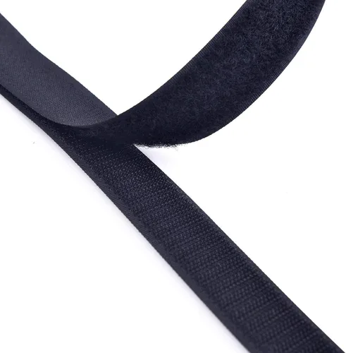 Miniatura 7 de Cinta de Gancho y Bucle para Coser de 5 Yardas, Cinta de Tela de Nailon de Sujeción sin Adhesivo para Manualidades DIY, Cinta Entrelazante, Negro