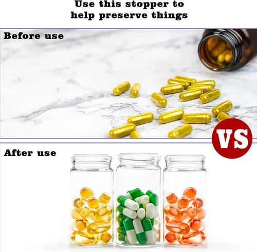 Miniatura 5 de 60 tapones para salero y pimentero de 3/4 pulgadas, 1/2 pulgada, 5/8 pulgadas de plástico, salero de repuesto para salero y pimienta, tapones