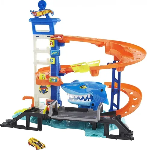 Hot Wheels Playset de Escape del Tiburón Atacante