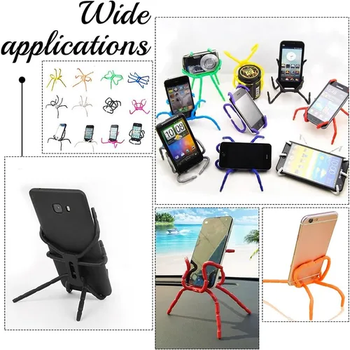 Miniatura 6 de AHANDMAKER 4 soportes portátiles multifunción para teléfono celular, tabletas, soportes flexibles para muñecas, soporte universal para muñecas