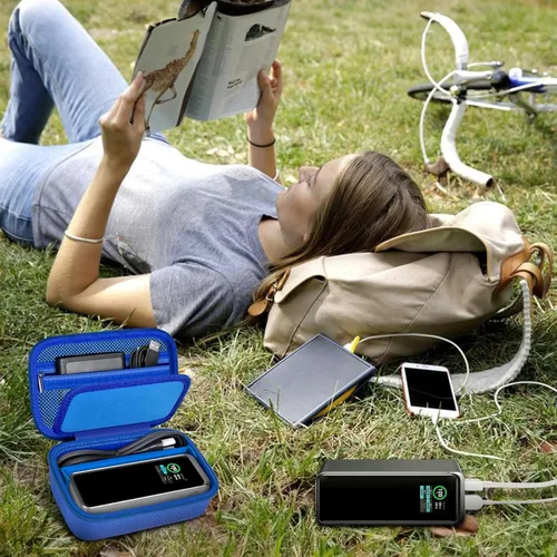 Miniatura 7 de Funda compatible con Anker Prime Power Bank 25000, 26250, 27650, 20100mAh y base de carga, soporte de viaje de almacenamiento para portátil Anker