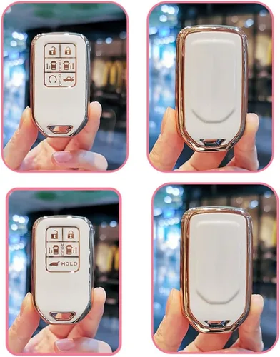 Miniatura 3 de ontto Funda para llave Honda Elysion 2022 de protección completa TPU Key Case Beige 5 botones, Beige