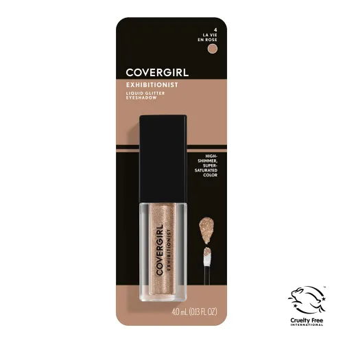 Miniatura 3 de Covergirl Exhibitionist - Sombra de ojos líquida con purpurina, La Vie En Rose, 0.13 onzas líquidas