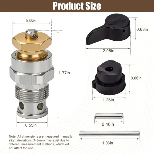 Miniatura 2 de 235014 Válvula de vaporización/drenaje sin aire - Compatible con Graco 210/230/390/395/490/495/595 y 3400 - Reemplazo del mercado de accesorios